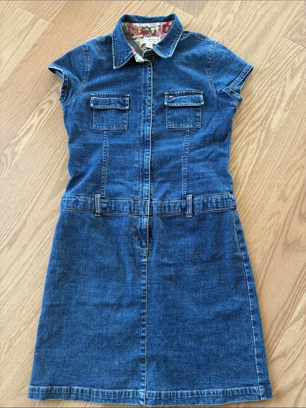 Robe denim Tommy Hilfiger Y2K – taille 16 fille vintage